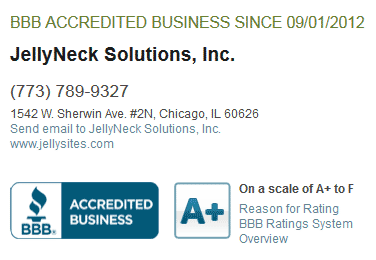 JellyNeck Solutions, Inc Earns A+ Rating with BBB